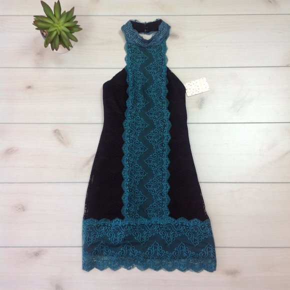 Free People Natasha Lace Mini Dress - Picture 2 of 10